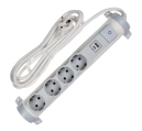 COMFORT Удлинитель У04К 4 места 2P+PE 3м 3х1,5мм2 16А USB A+C 20Вт белый 694692
