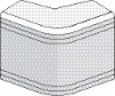 Угол внешний неизменяемый (90°) NEA  80х40 (01808)