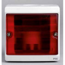 Mureva Блок сигнальной лампы E14 5W о/у в сборе IP55 красное стекло (ENN34526)