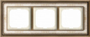 Династия Латунь античная/белая роспись рамка 3-ая (1723-846-500)