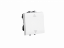 Выключатель двухполюсный одноклавишный модульный, "Avanti", "Белое облако", 2 модуля  4400222  ДКС