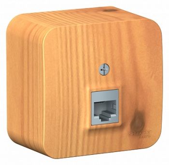 Blanca наружной уст. Ясень Розетка компьютерная RJ45, кат.5E, изолир. пластина (BLNIA045005)