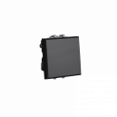 Выключатель двухполюсный одноклавишный модульный, "Avanti", "Черный квадрат", 2 модуля  4402222  ДКС