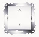 Cosmo Белый Выключатель 2-х полюсный 1-клавишный 10А (619-010200-269)