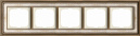 Династия Латунь античная/белая роспись рамка 5-ая (1725-846-500)
