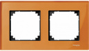 Merten M-Elegance Стекло Оранжевый кальцит Рамка 2 поста (MTN404202)