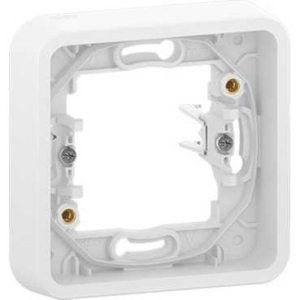 Mureva Styl Белый Рамка 1 пост с винтами IP55 (MUR39108)