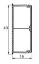  Кабель-канал 40x16 с перегородкой Metra (638195)