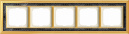 Династия Латунь полированная/черная роспись рамка 5-ая (1725-833-500)