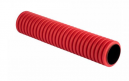 Труба гофрированная двустенная жесткая ПНД d110 6м (36м/уп.) красная, EKF PROxima