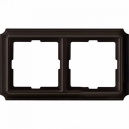 Merten Antique Коричневый Рамка 2 поста (MTN4020-4715)