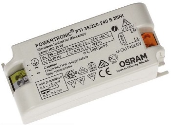 ЭПРА для МГЛ PTi 35/220-240 S MINI OSRAM (4008321955906) ЭПРА для МГЛ PTi 35/220-240 S MINI OSRAM (4008321955906)