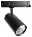 Трековый светодиодный светильник 40W 3600 Lm 4000К 35 градусов черный 3х фазный AL147 51601