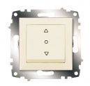 Cosmo Кремовый Выключатель жалюзийный с фиксацией 1-клавишный 3-х позиционный (619-010300-297)