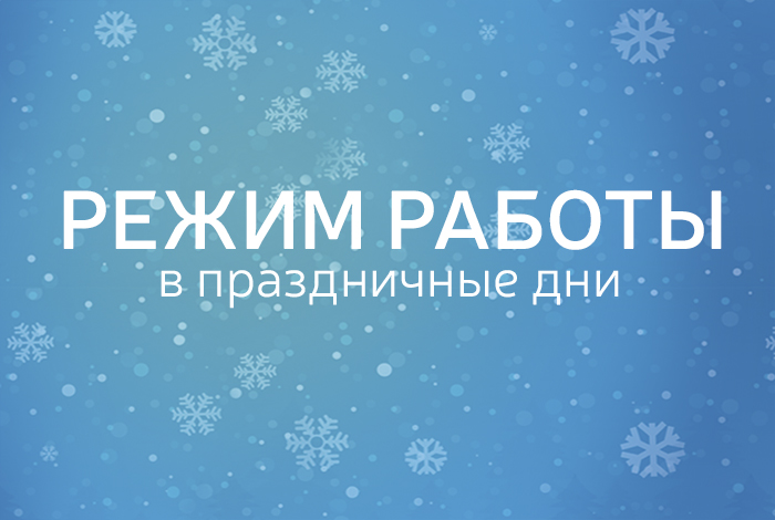 График работы на Новогодние праздники 2026 год