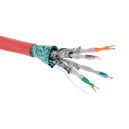 Кабель CAT 6, F/FTP, нг(А)-FRHF, бухта 305м, красный  RN6FFA04RD  DKC