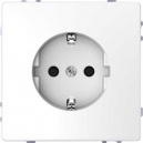 Merten D-Life Белый лотос Розетка с/з с защитными шторками 16A, безвинт.зажим (MTN2300-6035)