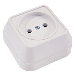 Розетка Siva Ustu открытой проводки Makel (45102)