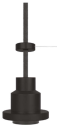 Светильник 1906 PENDULUM PRO BLACK 1хЕ27  68х84mm (длина провода - 3000мм) 4058075153844