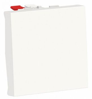 Unica New Modular Белый Переключатель 1-клавишный сх.6 10 AX 250В 2 модуля (NU320318)