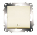 Cosmo Кремовый Выключатель кнопочный с символом Ключ (619-010300-204)