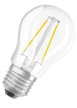 Лампа светодиодная LED STAR CL P 15 1,5W/827 220-240V FIL CL E27  136lm 4058075434325