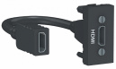 Unica New Modular Антрацит Розетка HDMI 1 модуль (NU343054)