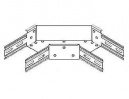 Угол горизонтальный 90° для лотка 150х50 (УГ 90А15Н5)