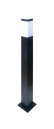 Светильник светодиодный PGB 01-900 E27 230V BL (черный) IP44 столбик 5040717  Jazzway