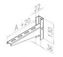 Кронштейн к стене для лотка 600  (КРС А600Т15)