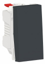 Unica New Modular Антрацит Переключатель 1-клавишный сх.6 10 AX 250В 1 модуль (NU310354)