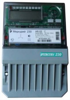 Электросчетчик Меркурий 230 АRТ-03 (М)CLN 5-7,5А 380В кл.т. 0,5, ЖКИ, CAN, PLC, многотарифный