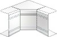 Угол внутренний изменяемый (70-120°) NIAV  60х40 (01723)