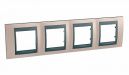 Unica Top Оникс Графит Рамка 4-ая (MGU66.008.296)