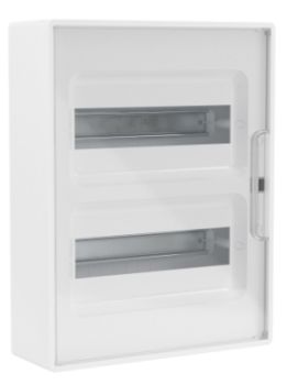 Бокс навесной ЩРн-П- 24 FRAME с прозрачной дверцей F24W1WT