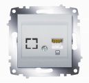 Cosmo Алюминий Розетка компьютерная RJ45 cat 6 + гнездо (619-011000-247)