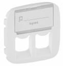 Valena Allure Белый Накладка розетки телефонной/комп 2-ой RJ11/RJ45 с полем для надписи (755485)