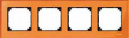 Merten M-Elegance Стекло Оранжевый кальцит Рамка 4 поста (MTN404402)