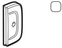 Valena Allure MyHome BUS/SCS Белый Клавиша с символом "Освещение", правая 1 мод (755494)