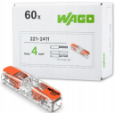 Клемма WAGO 221-2411  2 конт., многоразовая, 32A 450V (упак 60шт)
