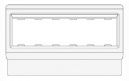 Рамка-суппорт под 6 модулей BRAVA PDA-3BN 100 (10653)