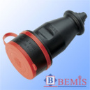 Розетка кабельная с крышкой 3P+E каучуковая IP44 Bemis (20-069)