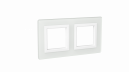 Рамка из натурального стекла, "Avanti", белая, 4 модуля  4400824  ДКС