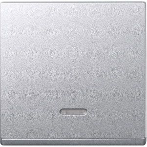 Merten System M Алюминий Клавиша 1-ая с линзой индикации (MTN431060)