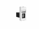 USB 2.0 розетка "Белое облако" Avanti модульная, тип А-А, 1 мод  4400401  ДКС