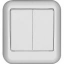 Выключатель ПРИМА нар. 2кл. (250В, 6А) белый (А56-029)