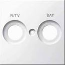 Merten System M Белый глянец Накладка розетки R/TV-SAT с маркировкой (MTN299819)