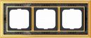 Династия Латунь полированная/черная роспись рамка 3-ая (1723-833-500)
