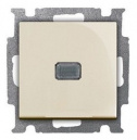 Выключатель BASIC 55 1кл. в рамку с подсветкой, бежевый (BJB20-06/1UCGL-92)