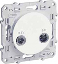 Odace Белый Розетка R/TV-SAT оконечная (S52R455)